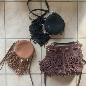 Lot of Rebecca Minkoff Fringe Bags Leather cute!!
